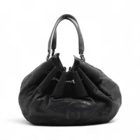 シャネル ココマーク スパークルレザーxナイロン チェーンショルダー