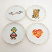 ヴィトン×NIGO セット4 アシェット 陶器:LG3271 ケース:UB3281