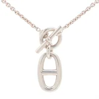 エルメス シェーヌダンクル アミュレット ハート ネックレス 925 9.3g