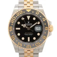 ロレックス GMTマスターⅡ 126713GRNR SS×YG SS×YG AT ブラック文字盤