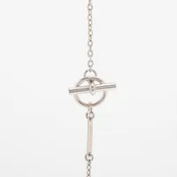 エルメス コルダージュ ロープ ネックレス メタル シルバー AH024093