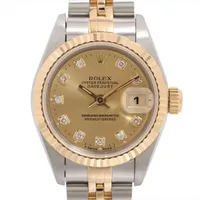 ロレックス レディ デイトジャスト 69173G SS×YG SS×YG AT シャンパン文字盤