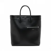 ジョルジオアルマーニ レザー トートバッグ ブラック A3121685｜中古