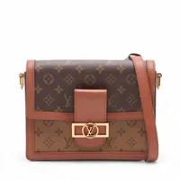 ヴィトン モノグラム リバース ドーフィーヌMM M45958 ブラウン RFID反応あり