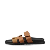 エルメス シプレ レザー×スエード サンダル 41 メンズ ブラウン