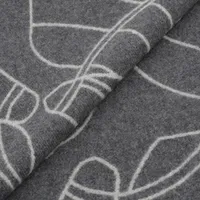 エルメス アントルラック エケストル マフラー カシミヤ グレー