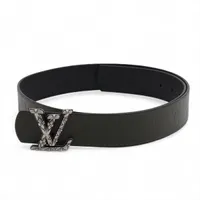 ヴィトン M4408V ベルト LV ディメンション 40MM リバーシブル LN4225 ベルト 95 レザー ブラック×カーキ