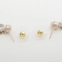 シャネル ココマーク B26V ピアス(両耳用) GP×ラインストーン×フェイク