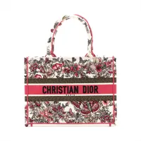 クリスチャンディオール ブックトート キャンバス トートバッグ ピンク