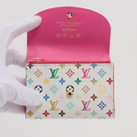 ヴィトン×村上隆 LV×TM マルチカラー ポルトモネロザリ M13399 PVC