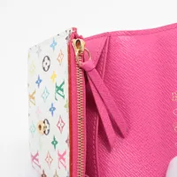 ヴィトン×村上隆 LV×TM マルチカラー ポルトモネロザリ M13399 PVC