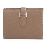 美品　エルメス　シェブルミゾル　ベアン　レクトヴェルソ　折り財布　エトゥープ HERMES（エルメス） （新品・未使用品）エルメス ベアン ミニ 二つ折り