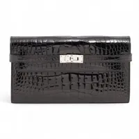 エルメス MC2フレミング ボックスカーフ 財布 ブラック □F:2002年