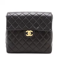 CHANEL シャネル マトラッセ リュック 黒 3番台 【カード付】 中古・古着通販】CHANEL (シャネル) マトラッセリュック ブラック