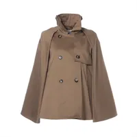 ロエベ 25AW コットン コート 36 レディース ベージュ  S359Y02XE2 ケープ