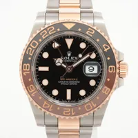 ロレックス GMTマスターⅡ 126711CHNR PG×SS PG×SS AT ブラック文字盤
