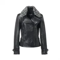 シャネル ココボタン 16年 ディアスキン レザージャケット 38