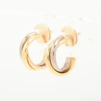 カルティエ トリニティ ピアス 750(YG×PG×WG) 4.4g A4073252｜中古