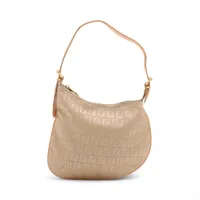 フェンディ ズッカ マンマバケット キャンバス×レザー ショルダー