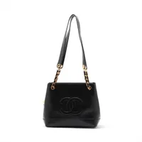 シャネル ココマーク ラムスキン チェーントートバッグ ココボール