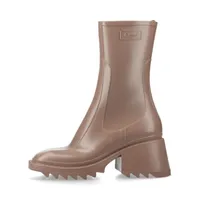 Chloé bettyラバー レインブーツ ブラウン系 38 クロエ BETTY ラバー レインブーツ 38 レディース ブラウン A4184271