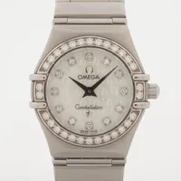 オメガ コンステレーション 1460.75 SS SS QZ ホワイトシェル文字盤