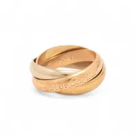 カルティエ トリニティ リング 750(YG×PG×WG) 7.2g 49 A4185589｜中古