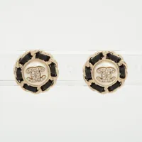 シャネル ココマーク C20K ピアス(両耳用) GP×フェイクパール ゴールド