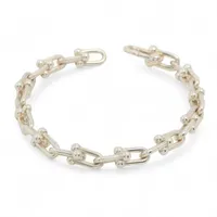 【未使用品】ティファニー ラウンドリンクブレスレット 7.5インチ(19cm) 未使用品】ティファニー ラウンドリンクブレスレット 7.5インチ(19cm