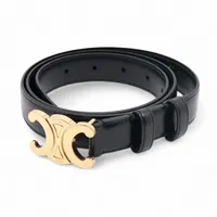 セリーヌ トリオンフ ベルト 90 GP×革 ブラック A2315873｜中古