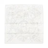 HERMES エルメス カレ90 プリーズ・ホールド・ザ・ライン 白系 HERMES（エルメス） カレ90 スカーフ プリーズホールドザライン 白