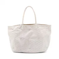 極美品 ゴヤール　サンルイ　ホワイト　ＰＭ トートバッグ GOYARD ゴヤール サンルイPM トートバッグ PVC レザー ホワイト