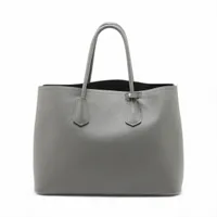 プラダ サフィアーノ レザー グレー ハンド トートバッグ PRADA プラダ ハンドバック サフィアーノ＋ソフトARGILLA
