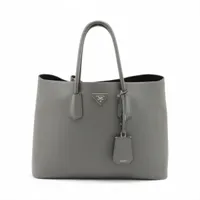 プラダ サフィアーノ レザー トートバッグ グレー A4188843｜中古