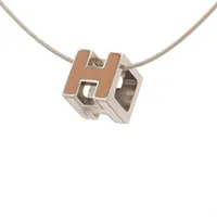 HERMES エルメス カージュドアッシュ Hキューブ ペンダントトップシルバー HERMES エルメス カージュドアッシュ Hキューブ ペンダントトップ