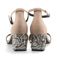 エルメス グラム スエード サンダル 37 レディース ベージュ