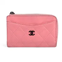良品✨ シャネル ラムスキン マトラッセ ケース ピンク シャネル CHANEL 19 ココマーク マトラッセ ラムスキン 名刺入れ