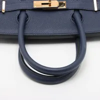 エルメス バーキン30 ルトゥルネ トゴ ブルーネイビー ゴールド金具 W