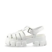 プラダ モノリス ラバー サンダル 36 レディース ホワイト