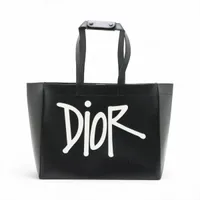 ジョルジオアルマーニ レザー トートバッグ ブラック A3121685｜中古