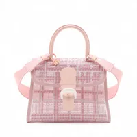 デルボー ブリヨンMM ドリーマー PVC 2WAYハンドバッグ ピンク 