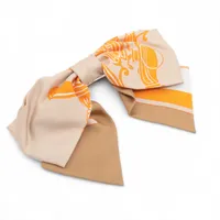 エルメス アイリーン バレッタ メタル×GP ゴールド×シルバー ヘア