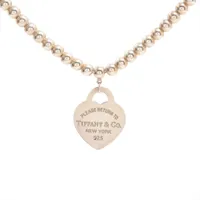 ティファニー ハートリボン ネックレス 925×750 4.3g シルバー