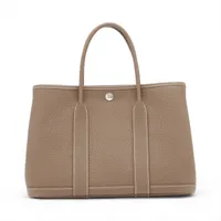 エルメス ガーデンパーティ30 TPM ネゴンダ エトゥープ シルバー金具 B:2023年