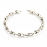 Silver 925 ブレスレット ティファニー 1837スモールダブルロック ブレスレット 925 6.8g