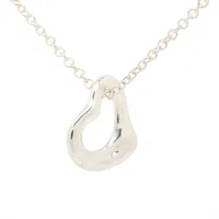 ティファニー オープンハート 1P ルビー ネックレス K18(YG) 4.0g