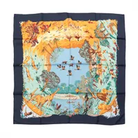 エルメス カレ90 BOUQUETS SELLIER 鞍職人の花束 スカーフ シルク