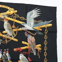 エルメス カレ90 LES OISEAUX DU ROY 王の鳥たち スカーフ シルク