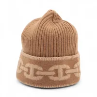 エルメス ヘヴン ニットキャップ S カシミヤ グレー シェーヌダンクル