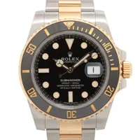 ロレックス サブマリーナーデイト 116613LN SS×YG SS×YG AT ブラック文字盤